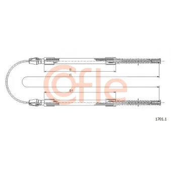 Tirette à câble, frein de stationnement COFLE