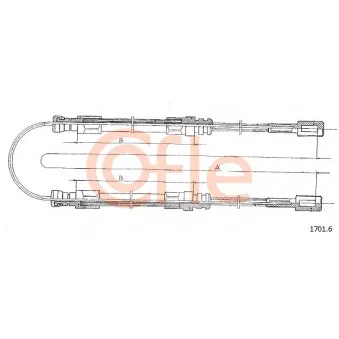 Tirette à câble, frein de stationnement COFLE