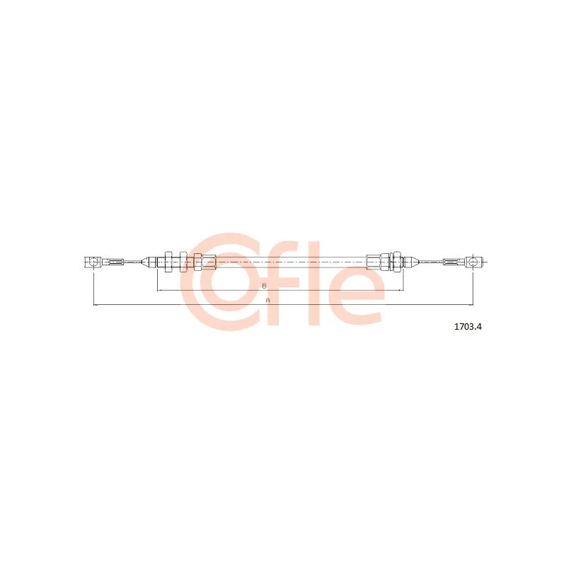 Câble d'accélération COFLE 1703.4