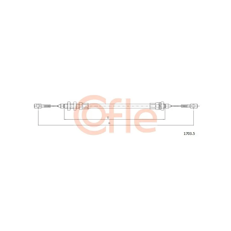 Câble d'accélération COFLE 1703.5