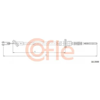 Tirette à câble, commande d'embrayage COFLE