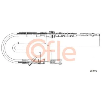 Tirette à câble, commande d'embrayage COFLE 18.601