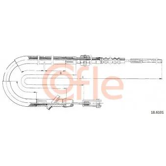 Tirette à câble, commande d'embrayage COFLE 18.6101