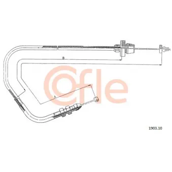 Câble d'accélération COFLE 1903.10