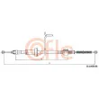 Tirette à câble, frein de stationnement COFLE 20.160B508 - Visuel 1