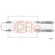 Tirette à câble, frein de stationnement COFLE 321.20 - Visuel 1