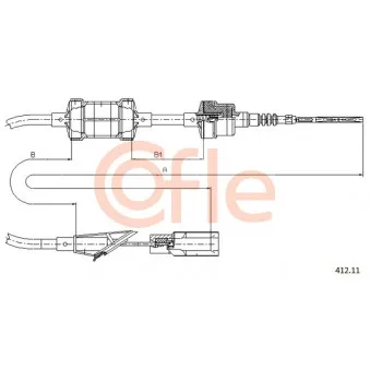 Tirette à câble, commande d'embrayage COFLE