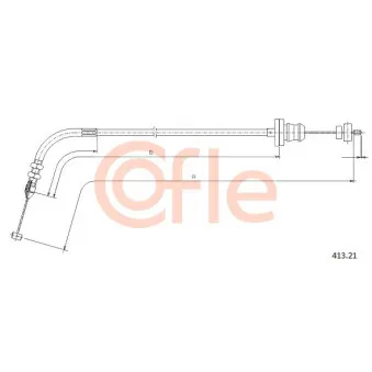 Câble d'accélération COFLE 413.21