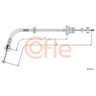 Câble d'accélération COFLE 413.22