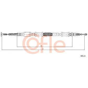 Tirette à câble, frein de stationnement COFLE 441.4