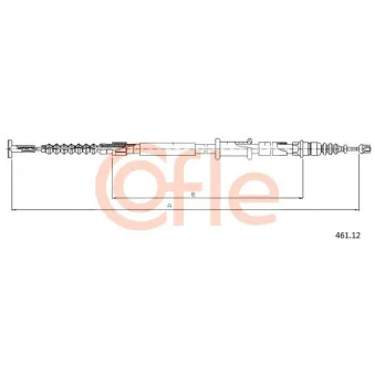Tirette à câble, frein de stationnement COFLE