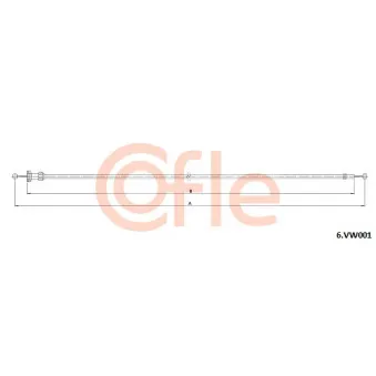 Tirette de capot moteur COFLE 6.VK001