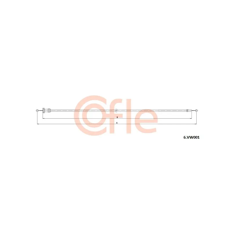 Tirette de capot moteur COFLE 6.VK001