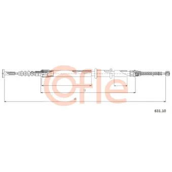 Tirette à câble, frein de stationnement COFLE
