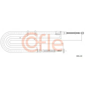 Tirette à câble, frein de stationnement COFLE 631.13