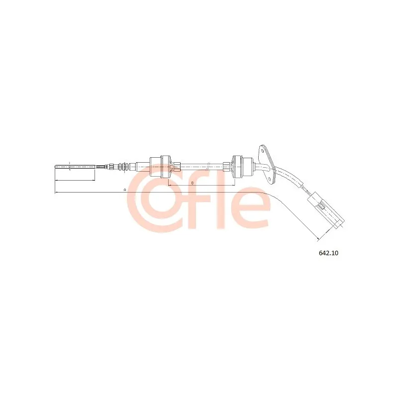Tirette à câble, commande d'embrayage COFLE 642.10
