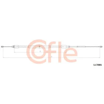 Tirette à câble, frein de stationnement COFLE 92.1.CT001