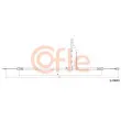 Tirette à câble, frein de stationnement COFLE 92.1.FD019 - Visuel 1