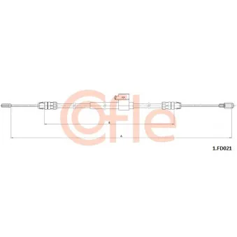 Tirette à câble, frein de stationnement COFLE