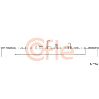 Tirette à câble, frein de stationnement COFLE