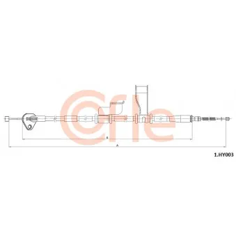 Tirette à câble, frein de stationnement COFLE