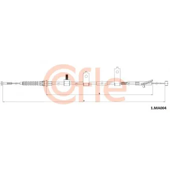 Tirette à câble, frein de stationnement COFLE