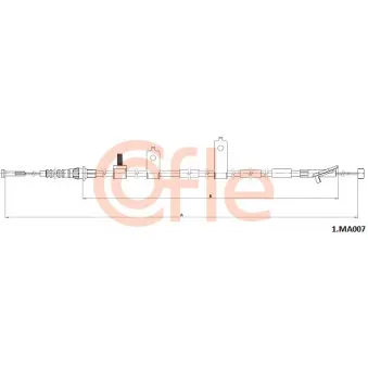 Tirette à câble, frein de stationnement COFLE