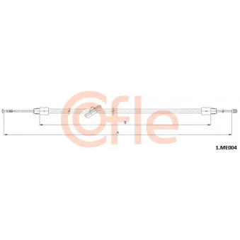 Tirette à câble, frein de stationnement COFLE