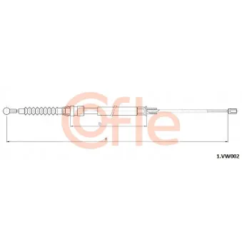 Tirette à câble, frein de stationnement COFLE
