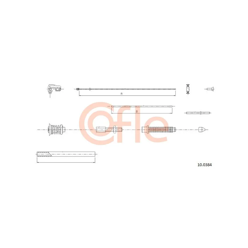 Câble d'accélération COFLE 92.10.0384