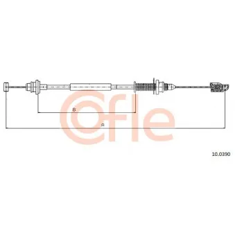 Câble d'accélération COFLE 92.10.0390