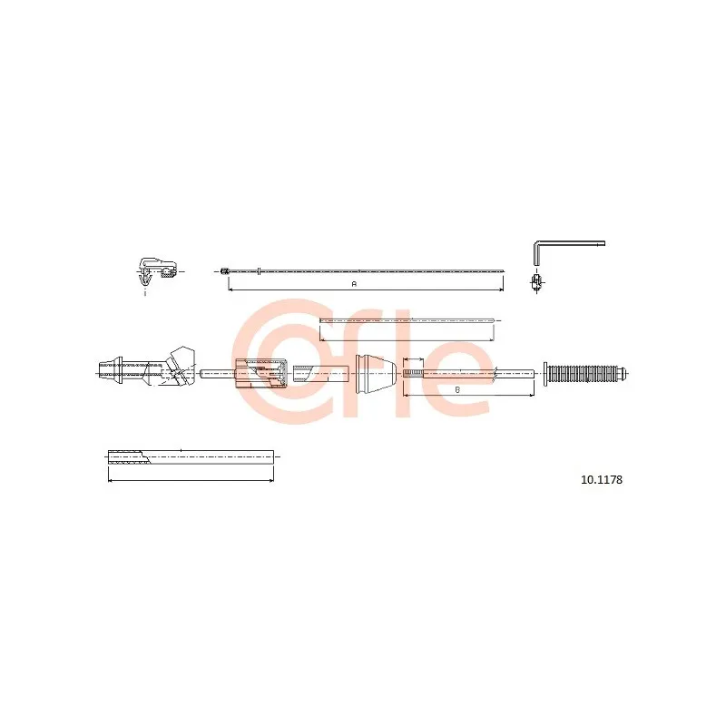 Câble d'accélération COFLE 92.10.1178