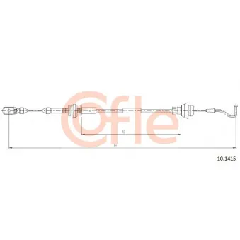 Câble d'accélération COFLE 92.10.1415