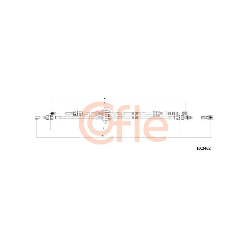 Tirette à câble, boîte de vitesse manuelle COFLE 92.10.2462