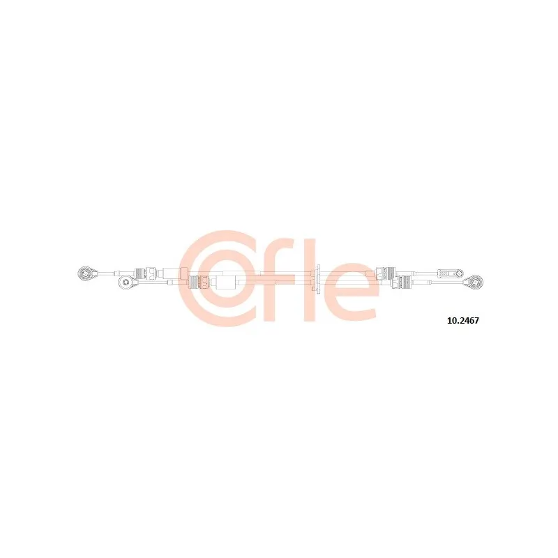 Tirette à câble, boîte de vitesse manuelle COFLE 92.10.2467