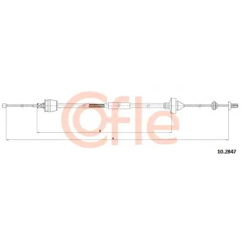 Tirette à câble, commande d'embrayage COFLE