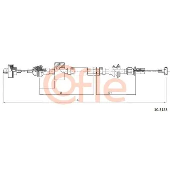 Tirette à câble, commande d'embrayage COFLE