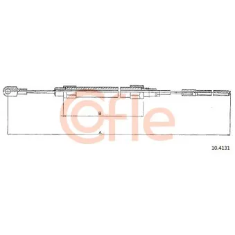 Tirette à câble, frein de stationnement COFLE