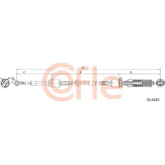 Tirette à câble, boîte de vitesse manuelle COFLE