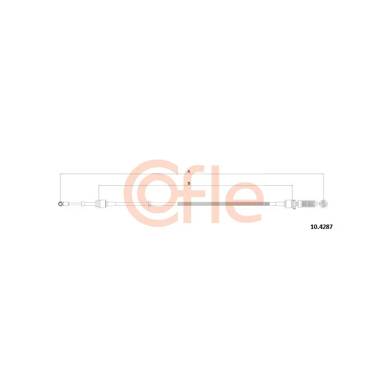 Tirette à câble, boîte de vitesse manuelle COFLE 92.10.4287