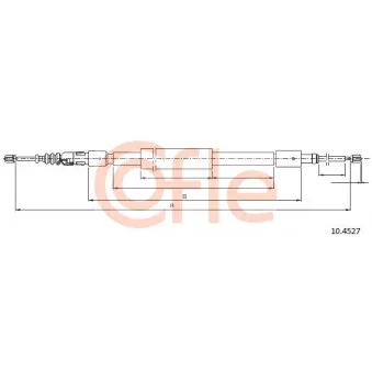 Tirette à câble, frein de stationnement COFLE 92.10.4527