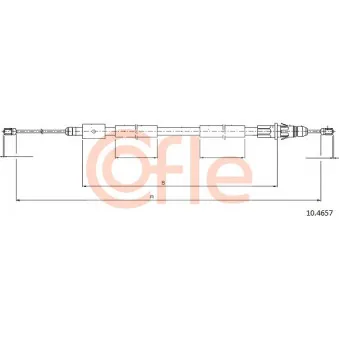 Tirette à câble, frein de stationnement COFLE