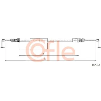 Tirette à câble, frein de stationnement COFLE
