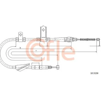 Tirette à câble, frein de stationnement COFLE