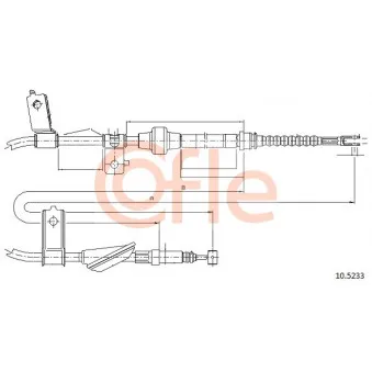 Tirette à câble, frein de stationnement COFLE