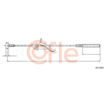 Tirette à câble, frein de stationnement COFLE