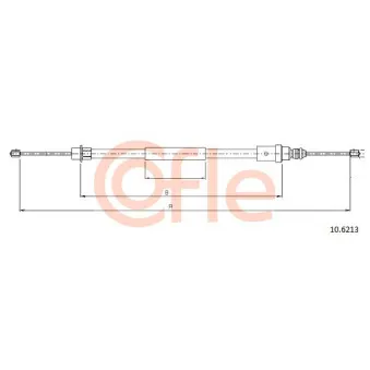 Tirette à câble, frein de stationnement COFLE