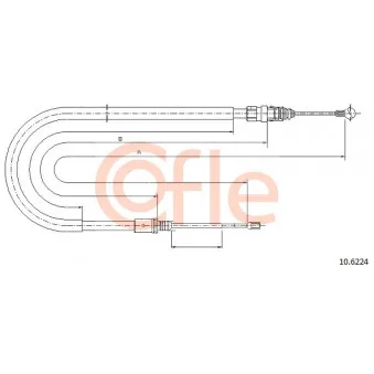 Tirette à câble, frein de stationnement COFLE