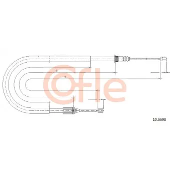 Tirette à câble, frein de stationnement COFLE