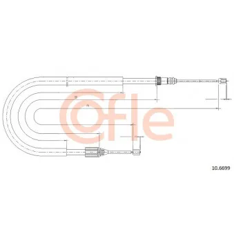 Tirette à câble, frein de stationnement COFLE